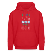 This is what an awesome Massage Therapist looks like S00079 Men's Hoodie - red