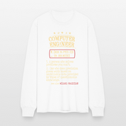 K00800 Computer Engineer crewneck - Computer Engineer see also WIZARD, MAGICIAN, - white
