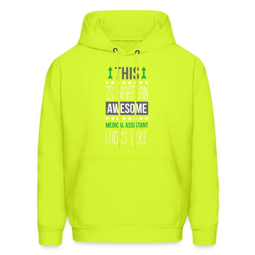 Medical Assistant This is what an awesome Medical Assistant looks like S00093Men's Hoodie - safety green