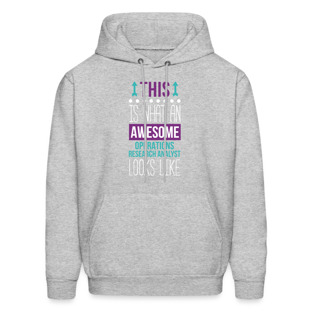This is what an awesome Operations research analyst looks like  S00069 Men's Hoodie - heather gray
