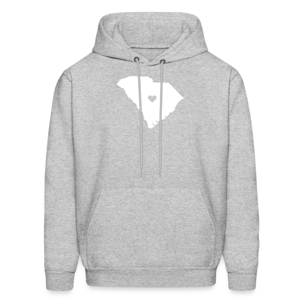 S00040 South Carolina-Love  Men's Hoodie - heather gray