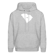 S00040 South Carolina-Love  Men's Hoodie - heather gray