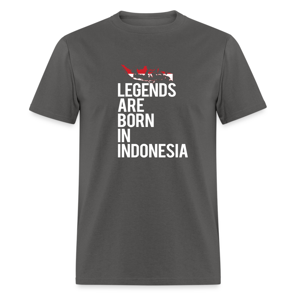 Legends are born in Indonesia Unisex Classic T-Shirt - charcoal