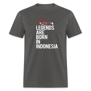 Legends are born in Indonesia Unisex Classic T-Shirt - charcoal