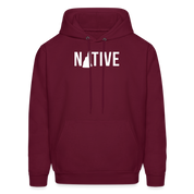 S00029 New Hampshire- Native Men's Hoodie - burgundy