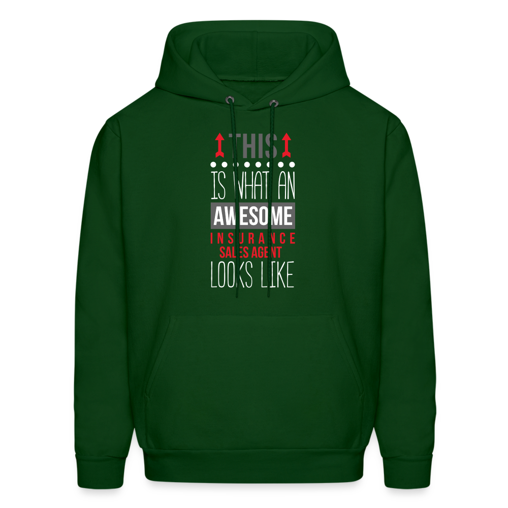 This is what an awesome Insurance Sales Agent looks like S00091 Men's Hoodie - forest green