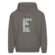 Legends are born in South Africa Unisex Hoodie - asphalt gray