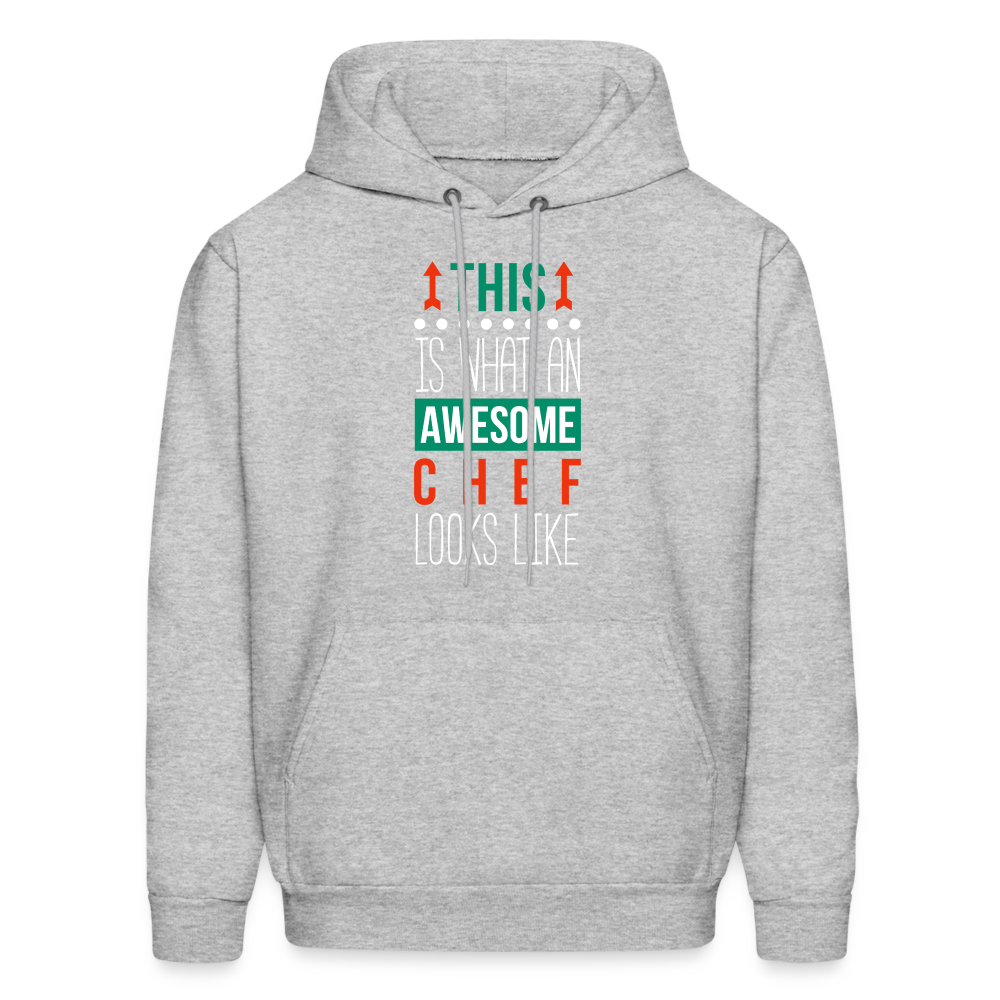 This is what an awesome Chef looks like S00097 Men's Hoodie - heather gray