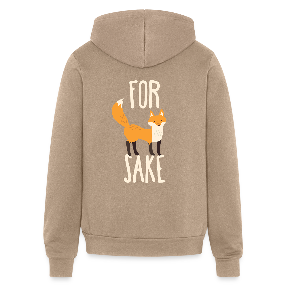 For fox sake Unisex Zip Hoodie Funny Gift Zip Hoodie S00237 - tan