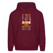 Market Research Analyst This is what an awesome Market Research Analyst looks like  S00087 Men's Hoodie - burgundy
