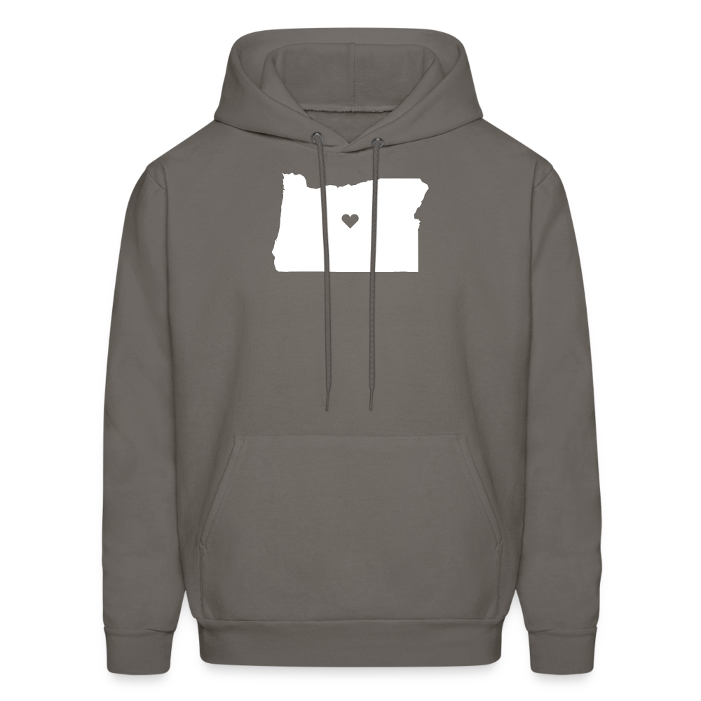S00037 Oregon-Love  Men's Hoodie - asphalt gray