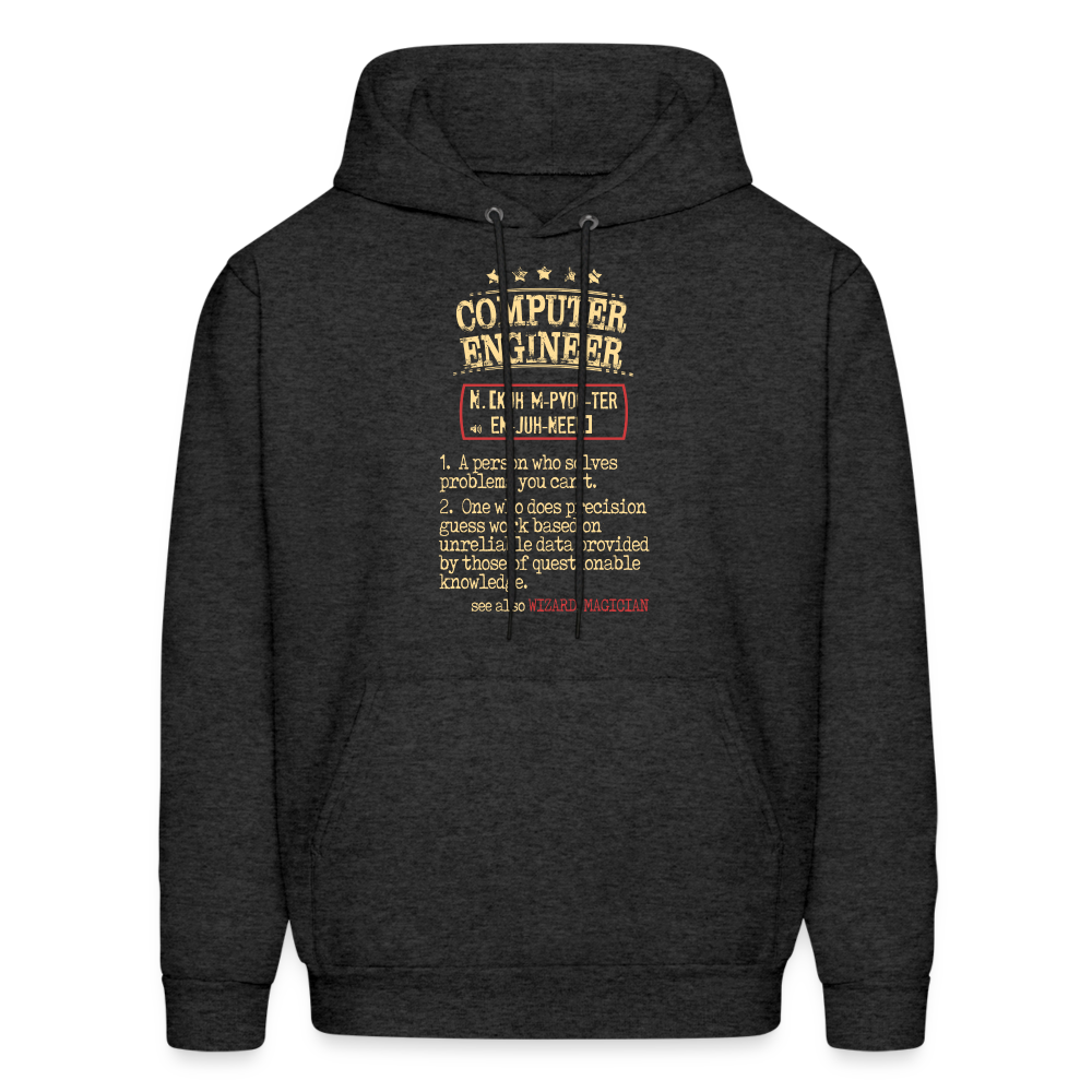 K00800   Computer Engineer Hoodie - Computer Engineer see also WIZARD, MAGICIAN, Computer Engineer Gift - charcoal grey