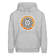 Buddhist Hoodie - Peace around me, face above me, light within me, grace below me Crewneck Gift - heather gray
