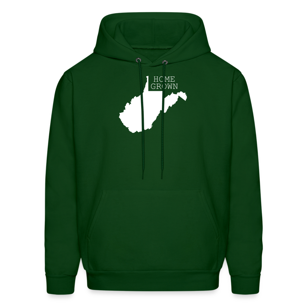 S00048 West Virginia- Home grown Men's Hoodie - forest green
