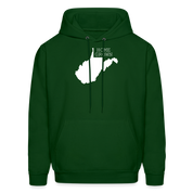 S00048 West Virginia- Home grown Men's Hoodie - forest green
