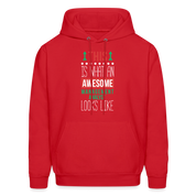 Management analyst This is what an awesome Management analyst looks like S00077 Men's Hoodie - red