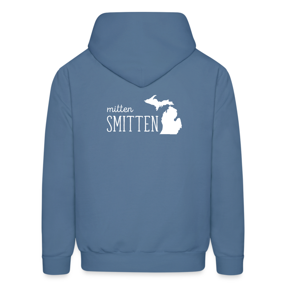 S00022 Michigan Mitten smitten Men's Hoodie - denim blue