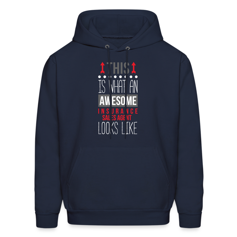 This is what an awesome Insurance Sales Agent looks like S00091 Men's Hoodie - navy