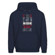 This is what an awesome Insurance Sales Agent looks like S00091 Men's Hoodie - navy
