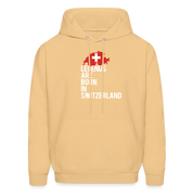 Legends are born in Switzerland Unisex Hoodie - light gold 