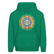Buddhist Hoodie - Peace around me, face above me, light within me, grace below me Crewneck Gift - kelly green