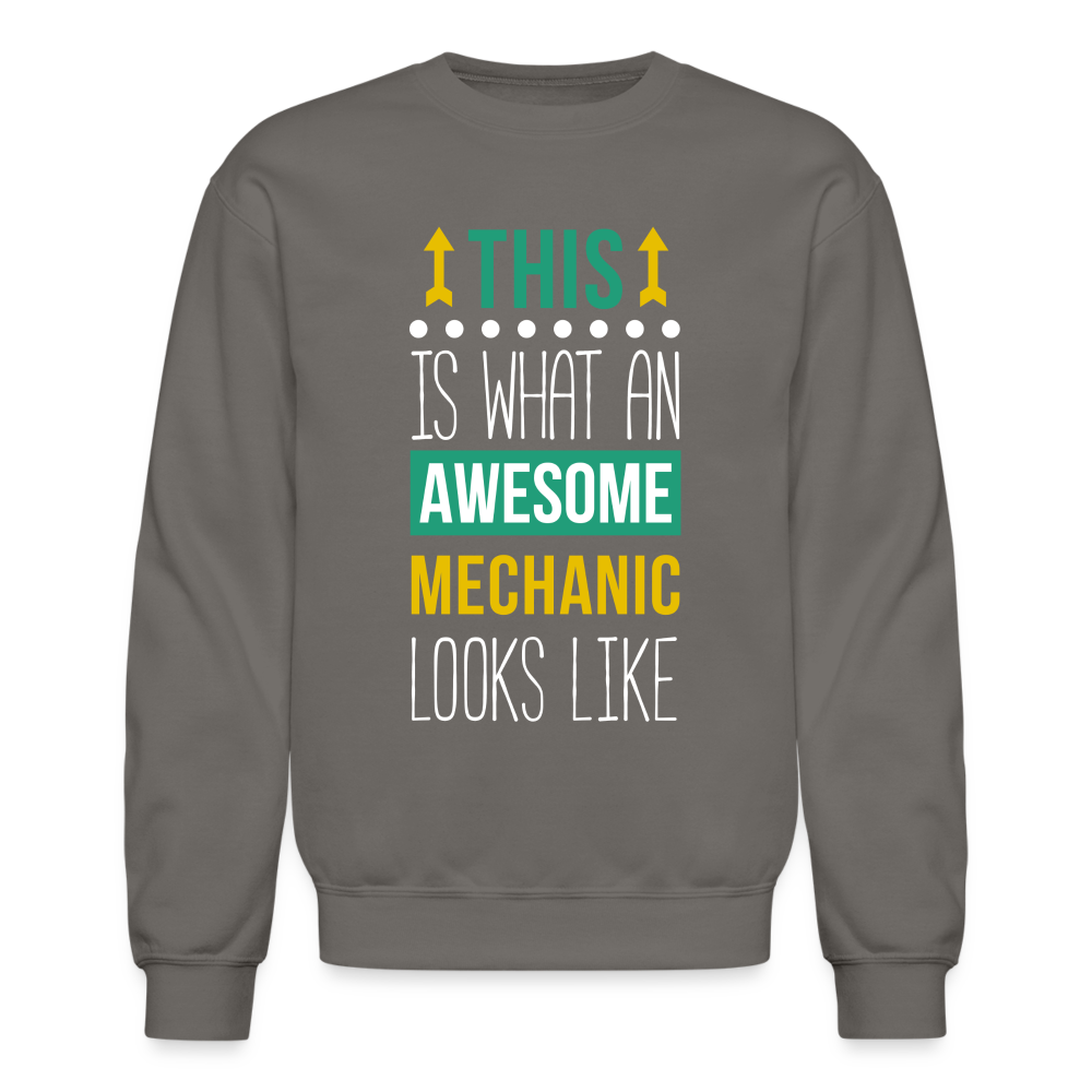 S00103 Mechanic Crewneck Sweatshirt - asphalt gray