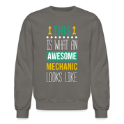 S00103 Mechanic Crewneck Sweatshirt - asphalt gray