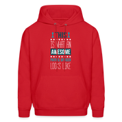 Patrol Officer Hoodie - This is what an awesome Patrol Officer looks like  S00094 Men's Hoodie - red