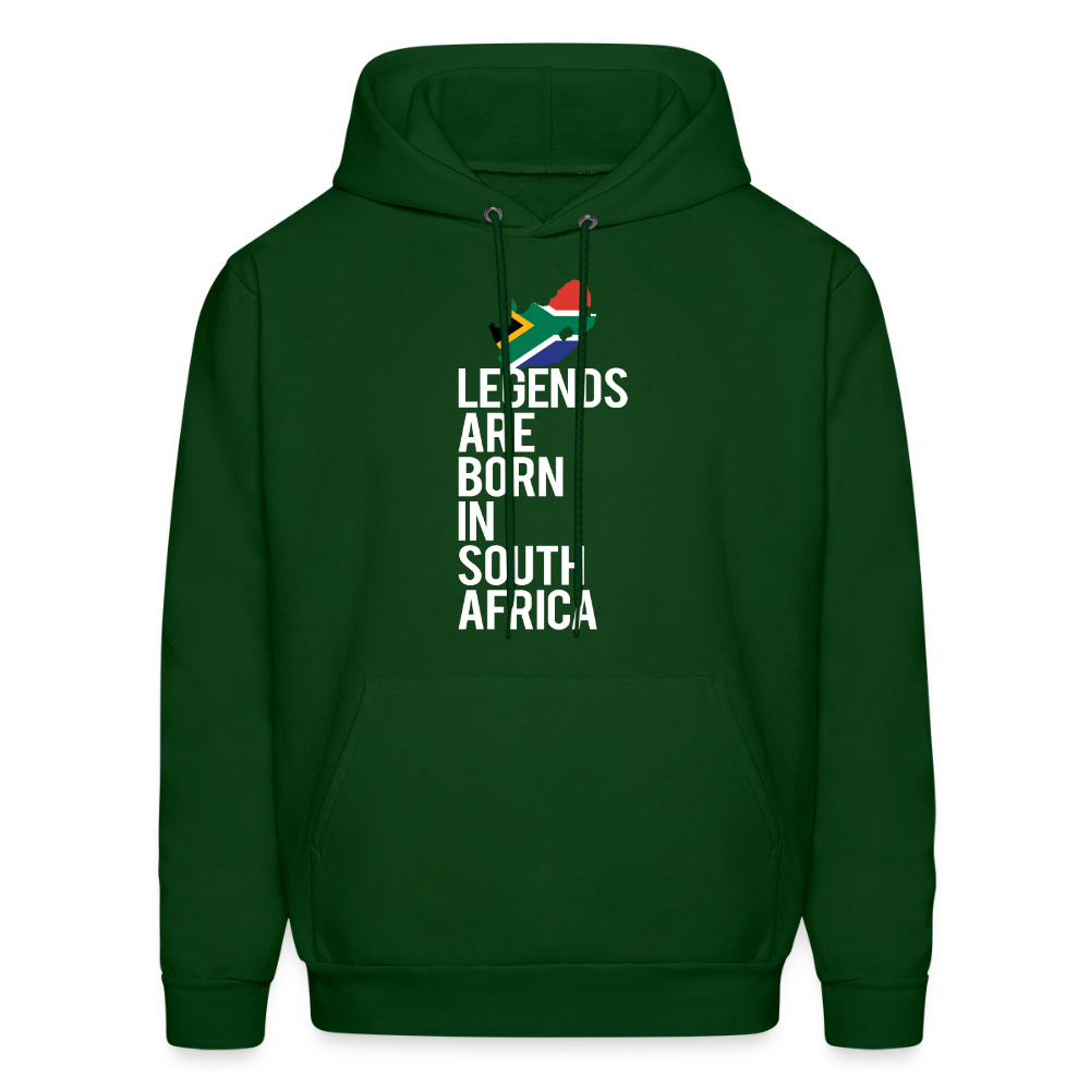 Legends are born in South Africa Unisex Hoodie - forest green
