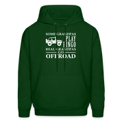 K00008 Some Grandpas play bingo, real Grandpas go Off-road  Men's Hoodie - forest green