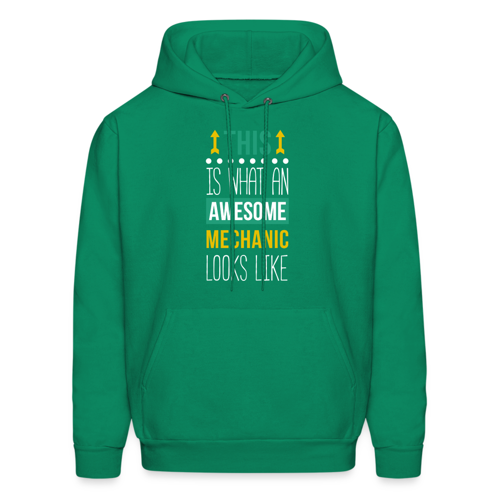 This is what an awesome Mechanic looks like S000103 Men's Hoodie - kelly green