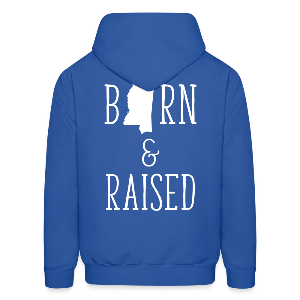 S00024 Mississippi Born & raised  Men's Hoodie - royal blue