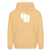 S00049Wisconsin - Love Men's Hoodie - light gold 