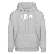 S00039 Rhode Island - Love Men's Hoodie - heather gray