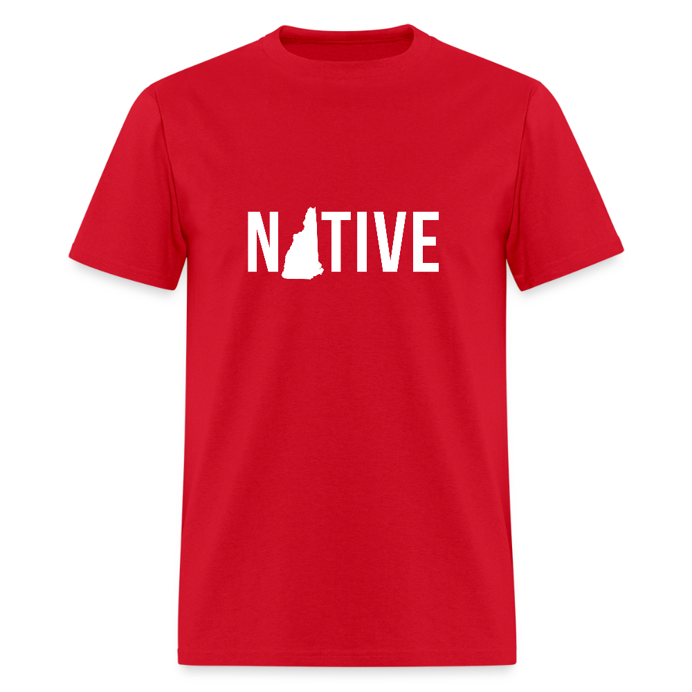 S00029  New Hampshire Native Gift, Unisex T-shirt, Woman's tee, V-neck, Summer ApparelMen's T-Shirt | GILDAN 5000 - red