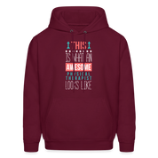 Physical therapist Hoodie - This is what an awesome Physical therapist looks like S00068 Men's Hoodie - burgundy