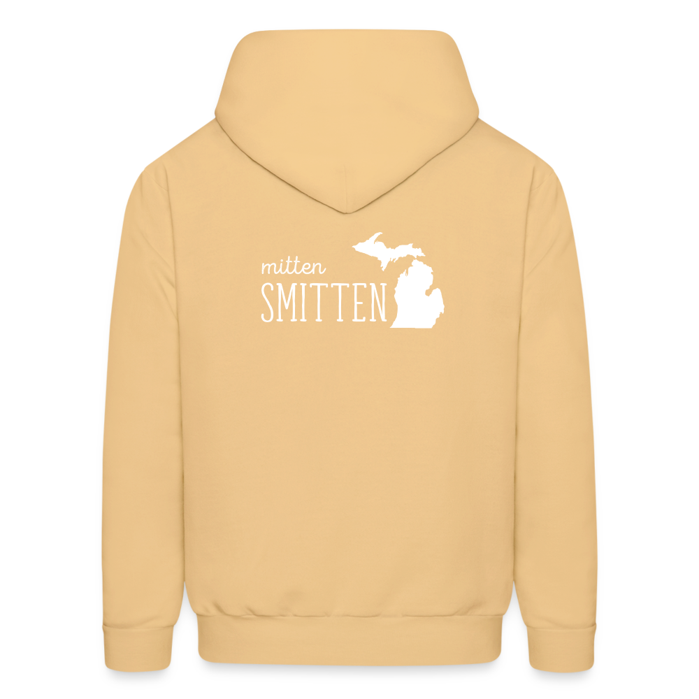S00022 Michigan Mitten smitten Men's Hoodie - light gold 