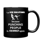 I go Ice Skating Full Color Mug - black