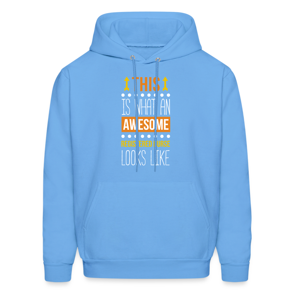 Registered nurse Hoodie - This is what an awesome Registered nurse looks like S00071 Men's Hoodie - carolina blue
