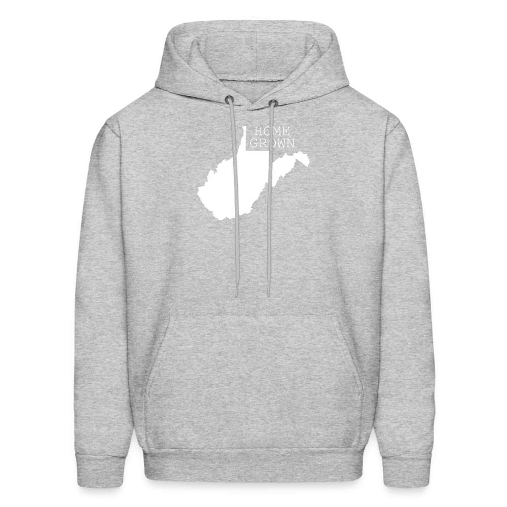 S00048 West Virginia- Home grown Men's Hoodie - heather gray