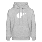 S00048 West Virginia- Home grown Men's Hoodie - heather gray