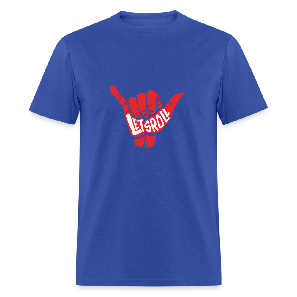 S00347 BJJ Let's roll Gift, Woman's tee, Unisex T-shirt, V-neck, Summer ApparelUnisex Classic T-Shirt - royal blue