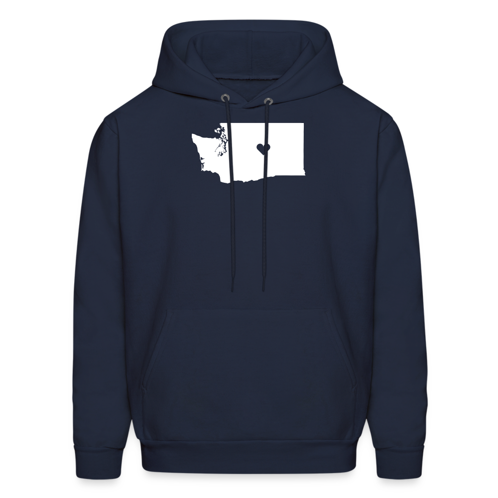 S00047 Washington -Love Men's Hoodie - navy