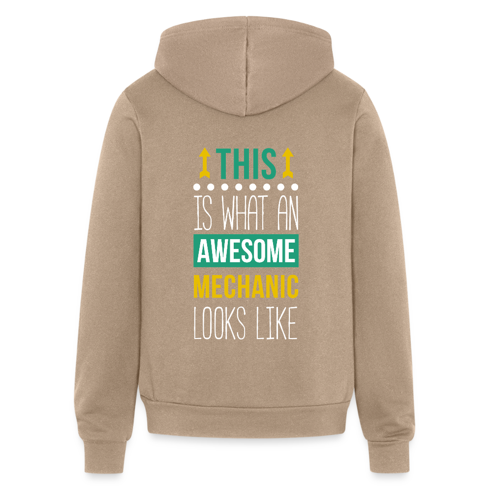 This is what an awesome Mechanic looks like Unisex Zip Hoodie S00103 - tan