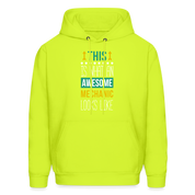 This is what an awesome Mechanic looks like S000103 Men's Hoodie - safety green