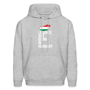 Legends are born in Hungary Men's Hoodie - heather gray