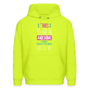 Nurse Practitioner Hoodie - This is what an awesome Nurse Practitioner looks like S00066 Men's Hoodie - safety green