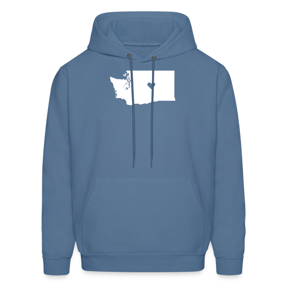 S00047 Washington -Love Men's Hoodie - denim blue