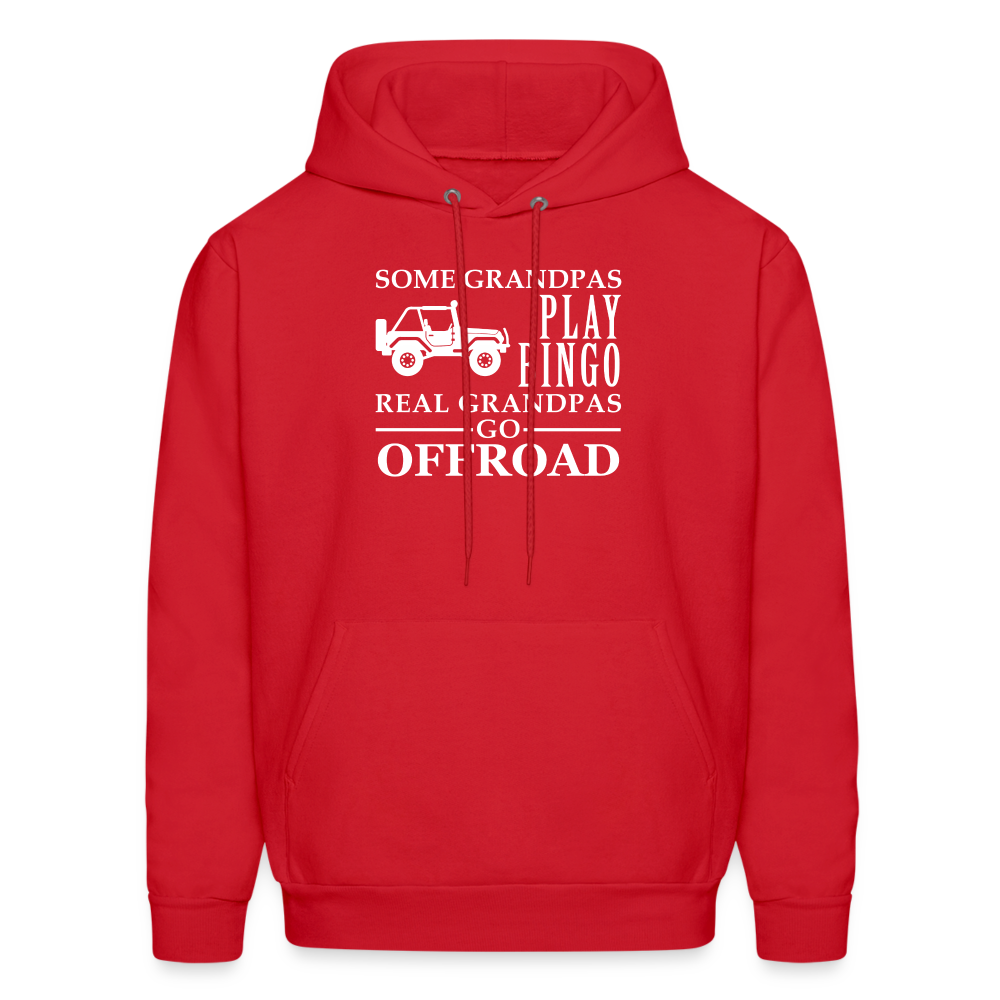 K00008 Some Grandpas play bingo, real Grandpas go Off-road  Men's Hoodie - red