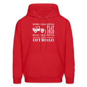 K00008 Some Grandpas play bingo, real Grandpas go Off-road  Men's Hoodie - red